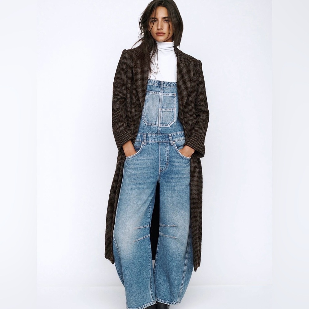 We The Free Good Luck Barrel Denim Overalls